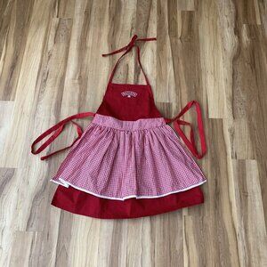 Baileys Irish Cream Kitchen Baking Apron Red Gingham Rare